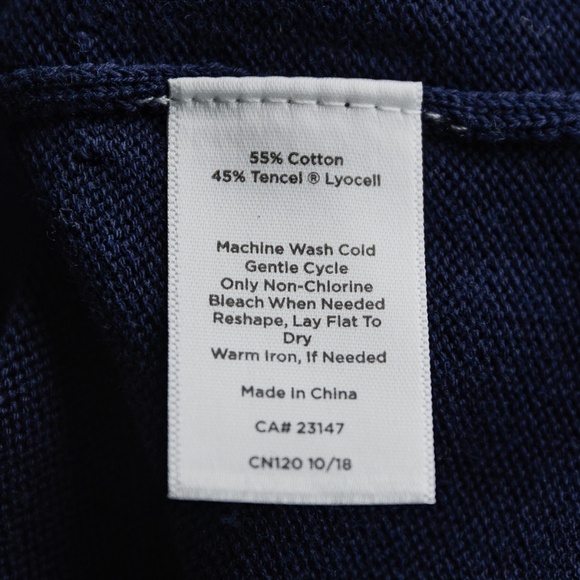 NWT: Talbots Women's Embellished Split-Neck Sweater; Navy Blue; Plus Size 1X - Picture 12 of 12